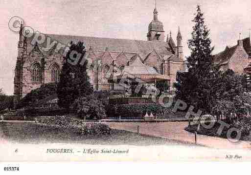 Ville de FOUGERES, carte postale ancienne