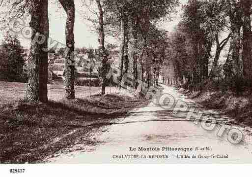 Ville de GURCYLECHATEL, carte postale ancienne