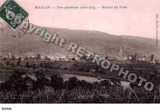 Ville de MACLAS, carte postale ancienne