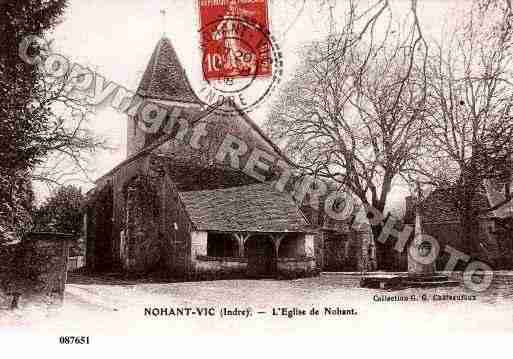 Ville de NOHANTVIC, carte postale ancienne