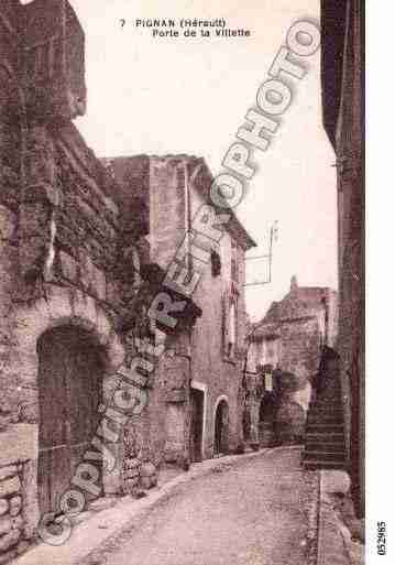 Ville de PIGNAN, carte postale ancienne