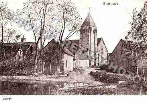Ville de RUMIGNY, carte postale ancienne