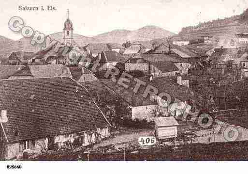 Ville de SAULXURES, carte postale ancienne