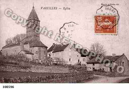 Ville de VAREILLES, carte postale ancienne