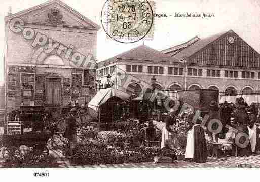 Ville de BOURGES, carte postale ancienne