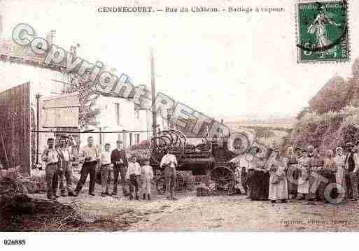 Ville de CENDRECOURT, carte postale ancienne