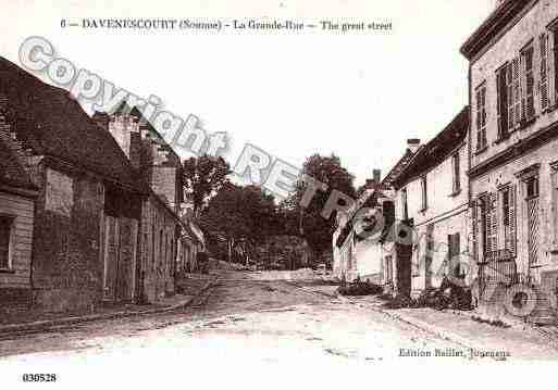 Ville de DAVENESCOURT, carte postale ancienne