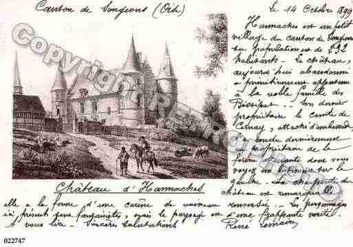Ville de HANNACHES, carte postale ancienne