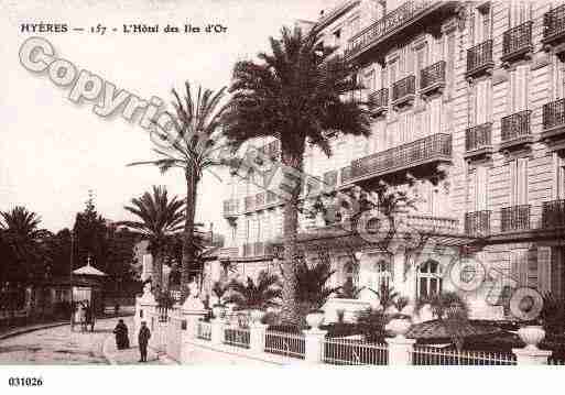 Ville de HYERES, carte postale ancienne