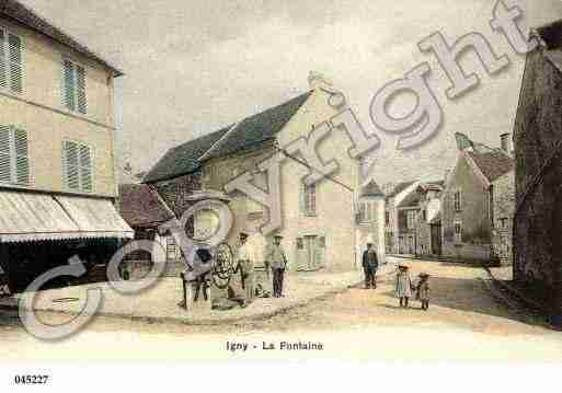 Ville de IGNY, carte postale ancienne