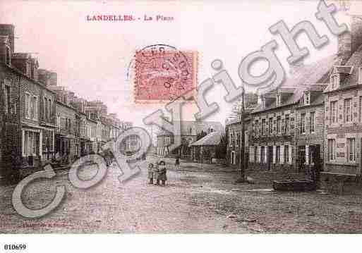 Ville de LANDELLESETCOUPIGNY, carte postale ancienne