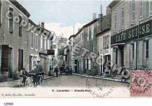 Ville de LAVARDAC, carte postale ancienne