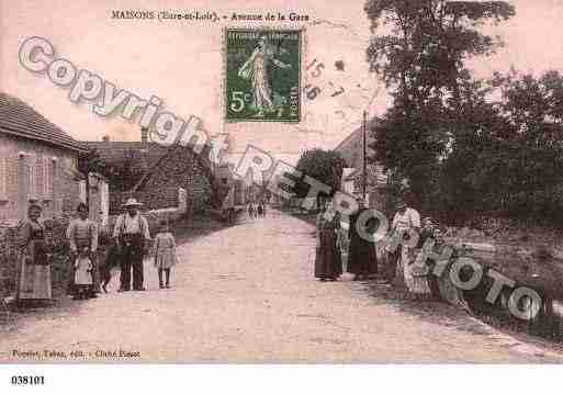 Ville de MAISONS, carte postale ancienne