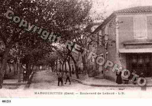 Ville de MARGUERITTES, carte postale ancienne