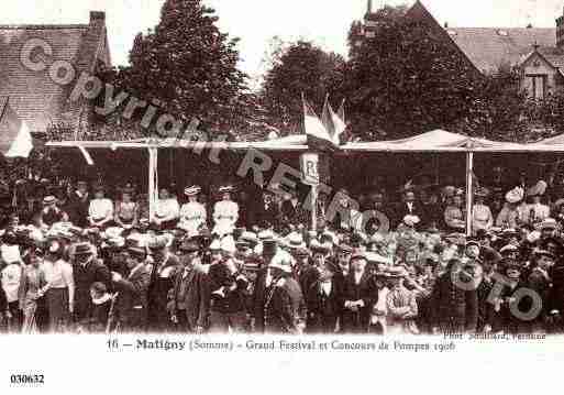 Ville de MATIGNY, carte postale ancienne