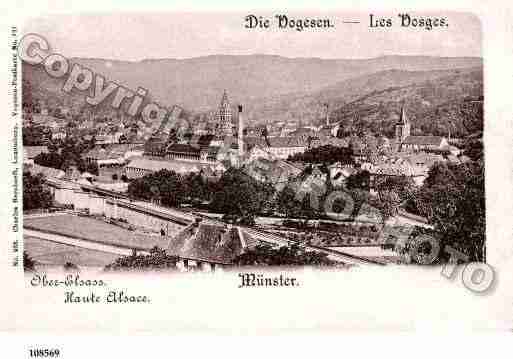 Ville de MUNSTER, carte postale ancienne