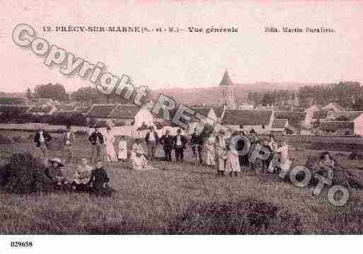 Ville de PRECYSURMARNE, carte postale ancienne