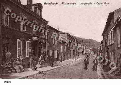 Ville de ROSSELANGE, carte postale ancienne