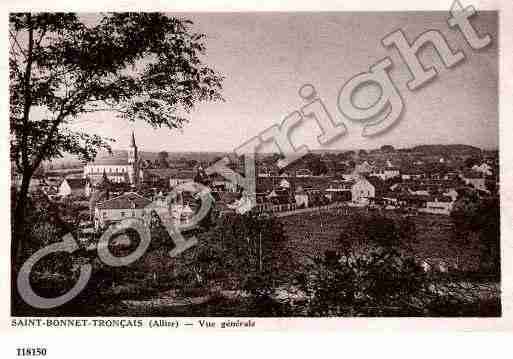 Ville de SAINTBONNETTRONCAIS, carte postale ancienne