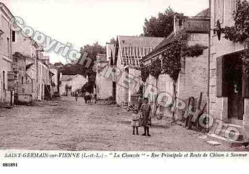 Ville de SAINTGERMAINSURVIENNE, carte postale ancienne