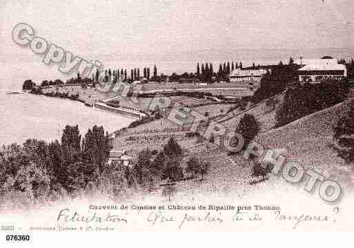 Ville de THONONLESBAINS, carte postale ancienne