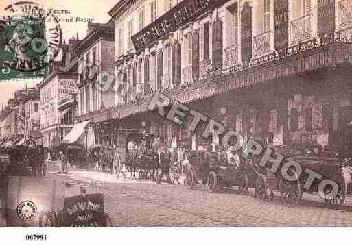 Ville de TOURS, carte postale ancienne