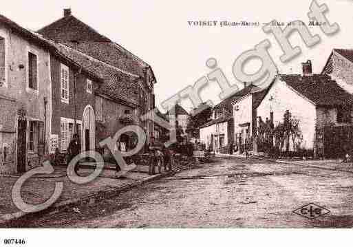 Ville de VOISEY, carte postale ancienne