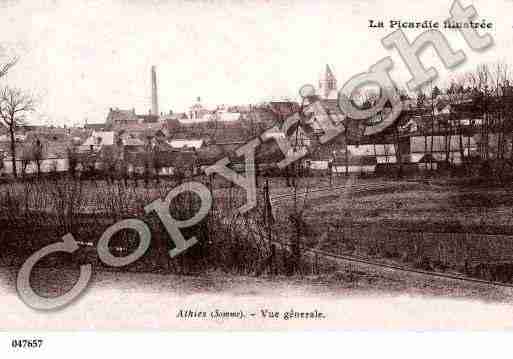 Ville de ATHIES, carte postale ancienne