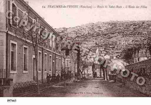 Ville de BEAUMESDEVENISE, carte postale ancienne