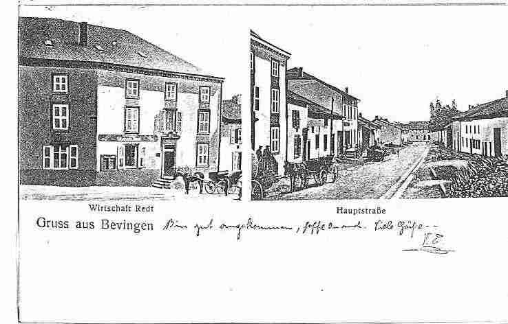 Ville de BEUVANGESSTMICHEL, carte postale ancienne