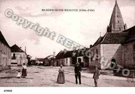 Ville de BLIGNYLESBEAUNE, carte postale ancienne