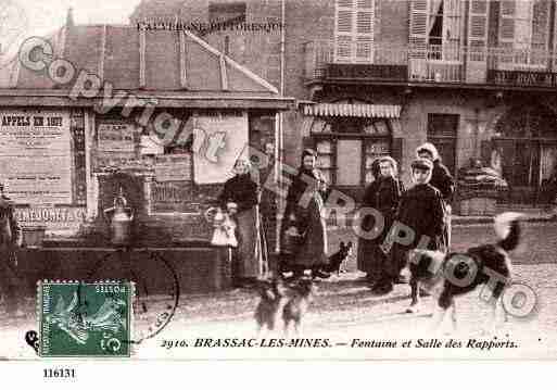 Ville de BRASSACLESMINES, carte postale ancienne
