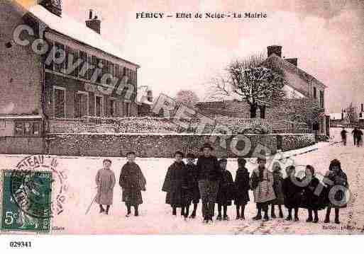 Ville de FERICY, carte postale ancienne