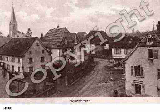 Ville de HEIMSBRUNN, carte postale ancienne