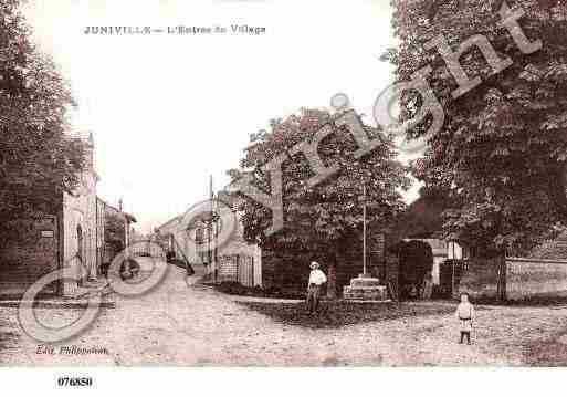 Ville de JUNIVILLE, carte postale ancienne
