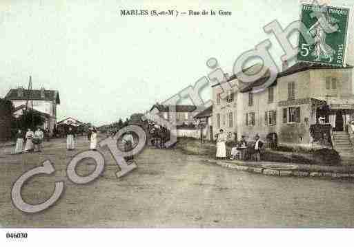 Ville de MARLESENBRIE, carte postale ancienne