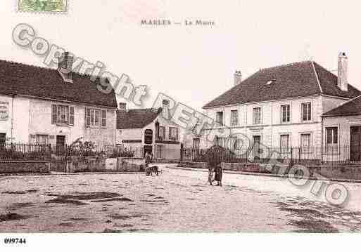 Ville de MARLESENBRIE, carte postale ancienne