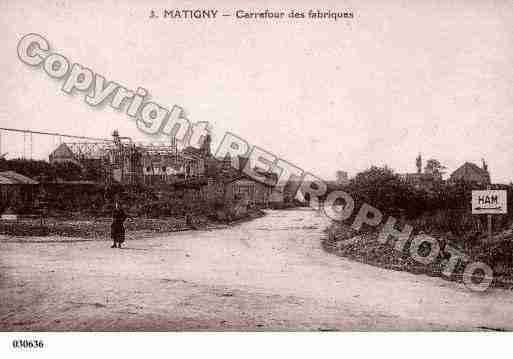 Ville de MATIGNY, carte postale ancienne