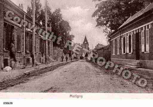 Ville de MATIGNY, carte postale ancienne