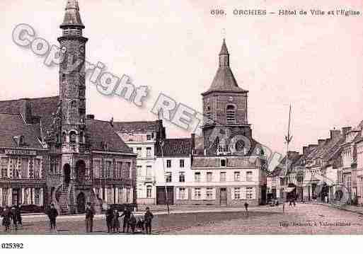 Ville de ORCHIES, carte postale ancienne