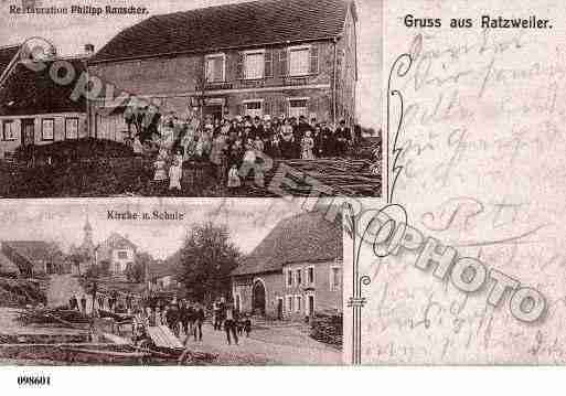 Ville de RATZWILLER, carte postale ancienne