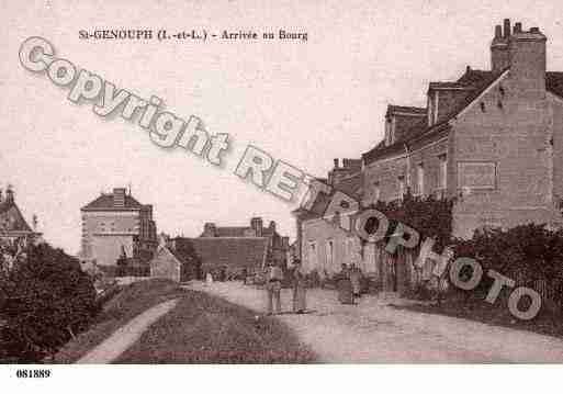 Ville de SAINTGENOUPH, carte postale ancienne