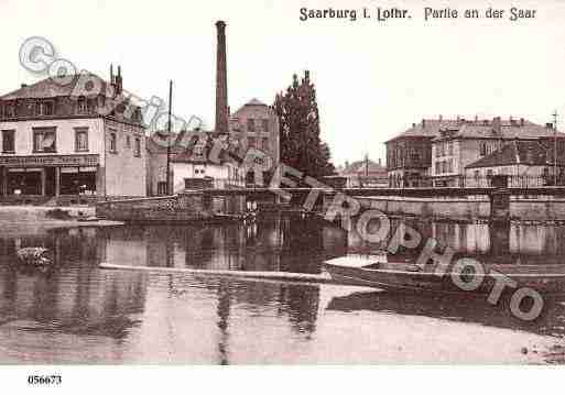 Ville de SARREBOURG, carte postale ancienne