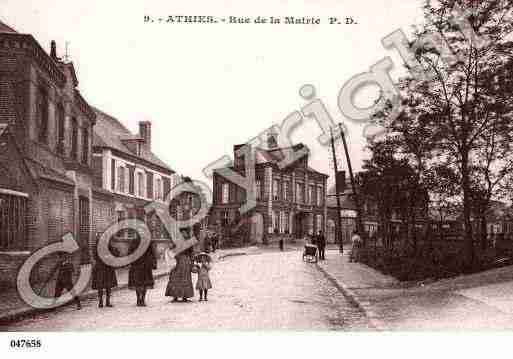 Ville de ATHIES, carte postale ancienne