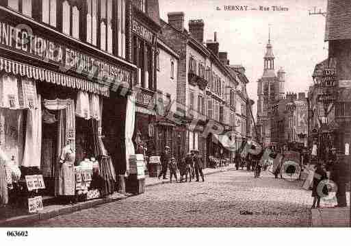 Ville de BERNAY, carte postale ancienne