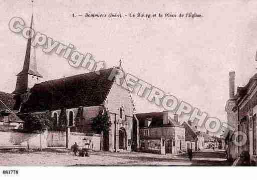 Ville de BOMMIERS, carte postale ancienne