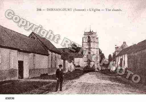 Ville de DERNANCOURT, carte postale ancienne