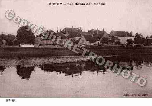 Ville de GURGY, carte postale ancienne