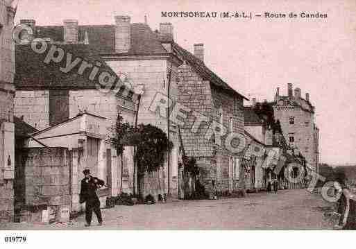 Ville de MONTSOREAU, carte postale ancienne