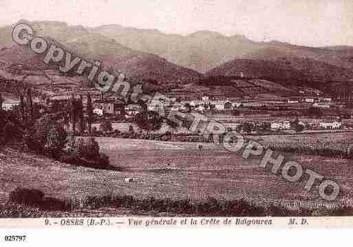 Ville de OSSES, carte postale ancienne